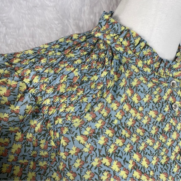 Baukjen Blouse US 8 UK 12 Evelyn Seed Print Short Sleeve Shirt Top - Picture 5 of 10